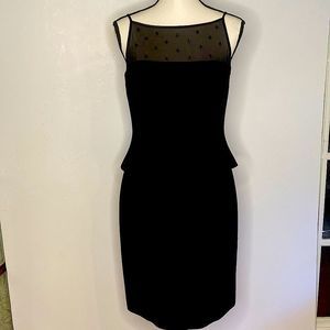 Jones New York Dress Black Beaded Embellishment Bodice Cocktail Dress